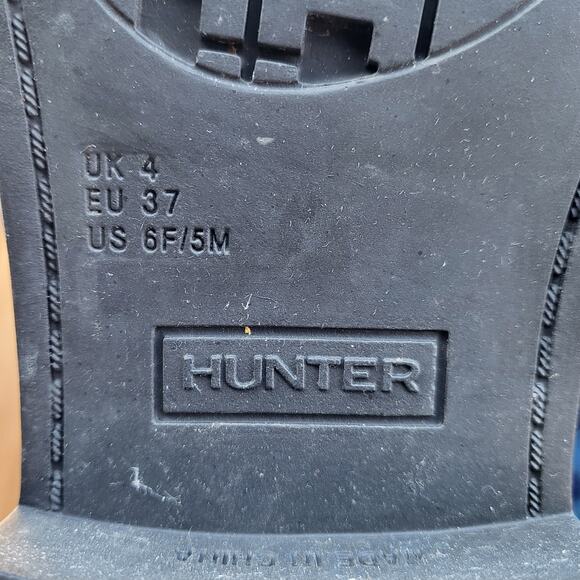 Hunter Bessy Red & Black Colorblock Winter Rain Boots Unisex Sz 6 Female 5 Male - Picture 11 of 12